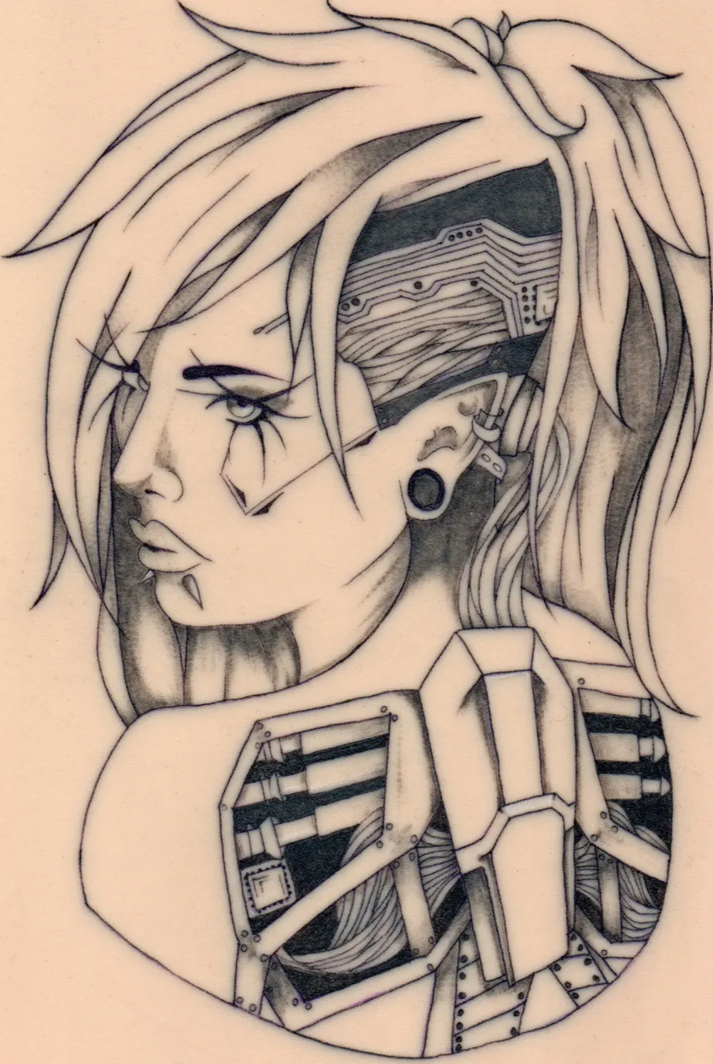 Cyber portrait (sketch)