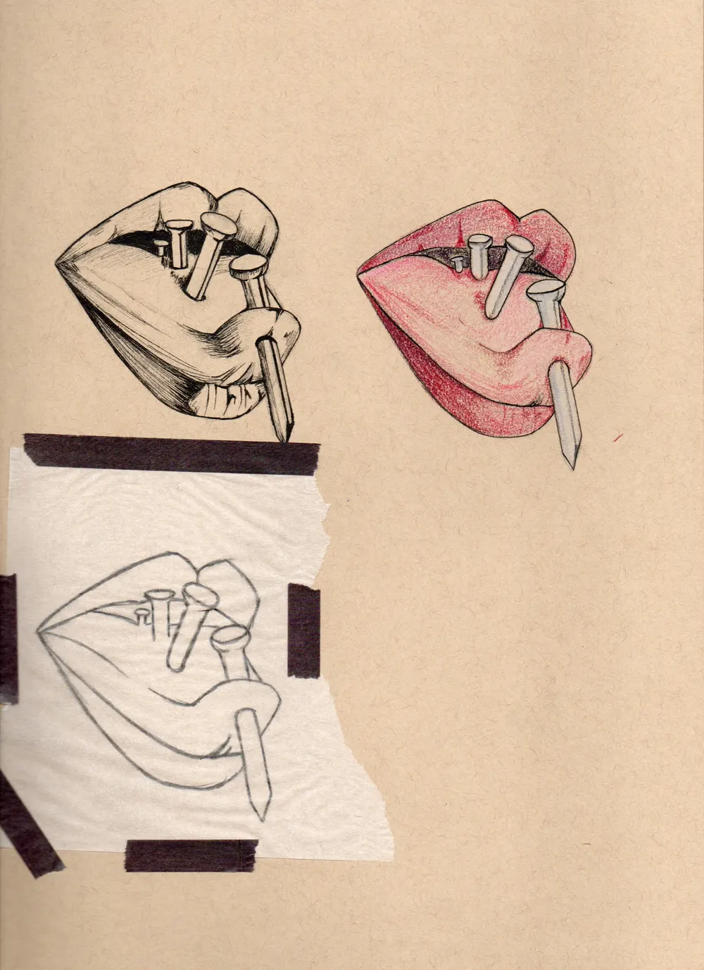 Lips + needles